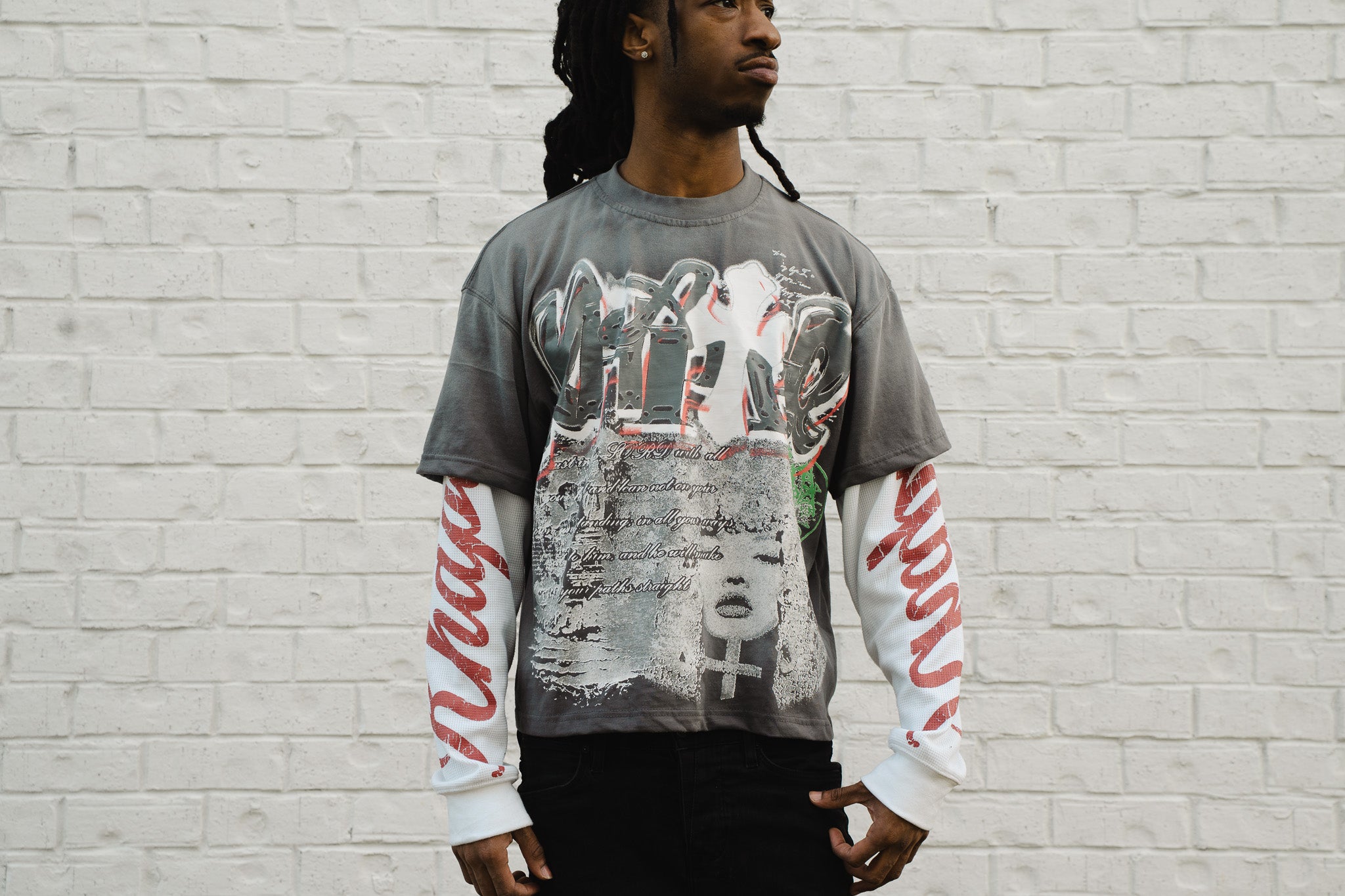 Double Layered Longsleeve Abstract